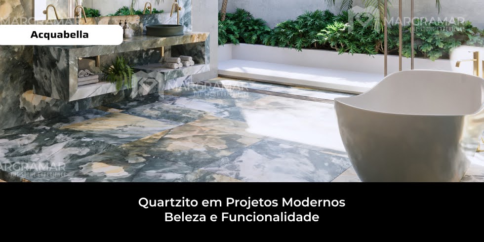 Quartzito em Projetos Modernos: Beleza e Funcionalidade